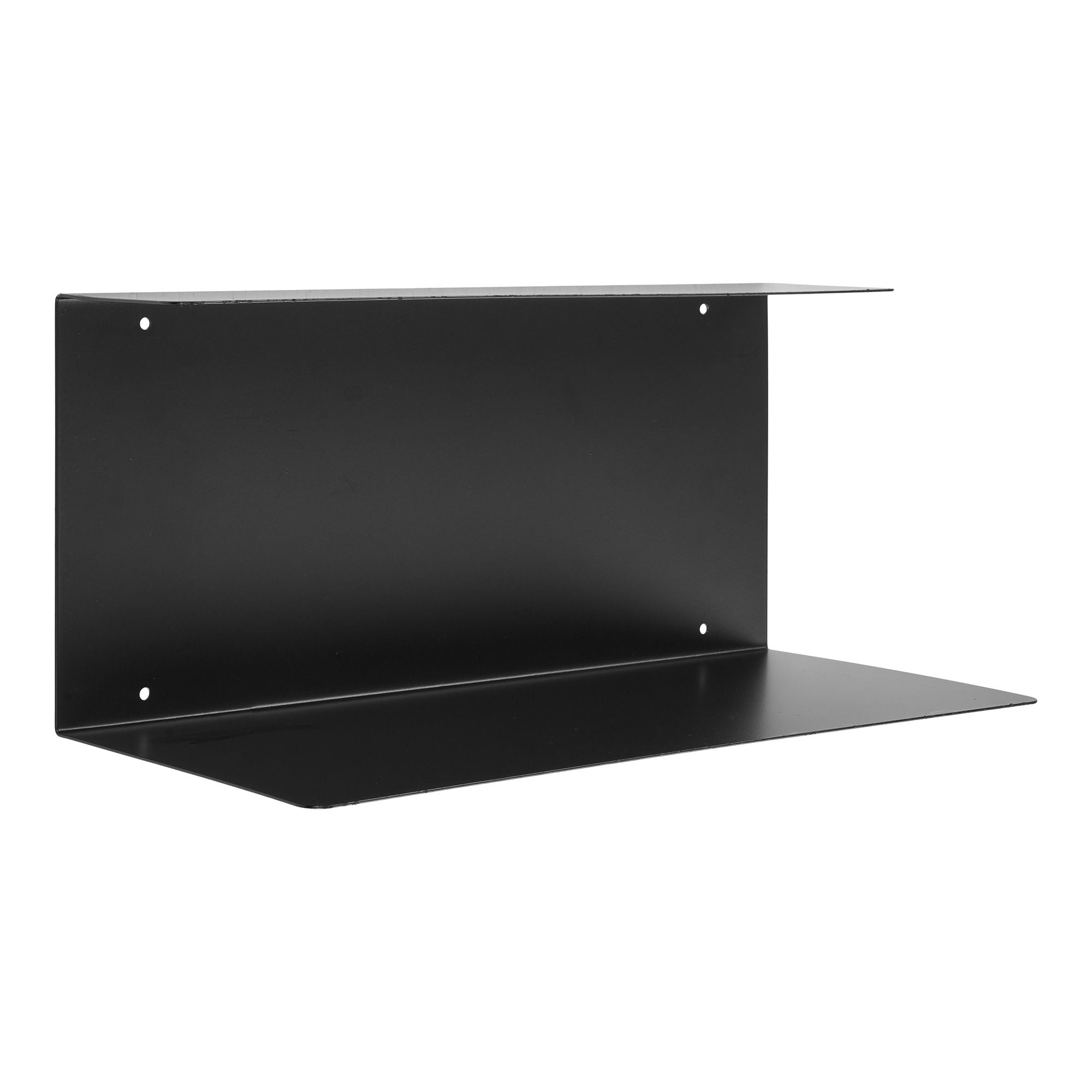 Lille – Wandregal, Stahl, schwarz, 40 × 18 × 18 cm